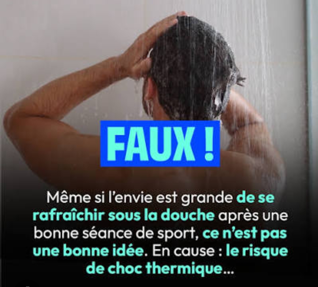 Après le sport : pourquoi précipiter sa douche est une erreur