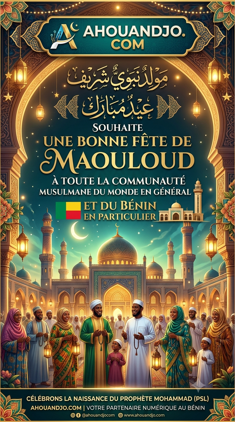 Bonne fête de Maouloud à toute la communauté musulmane d’ici et d’ailleurs