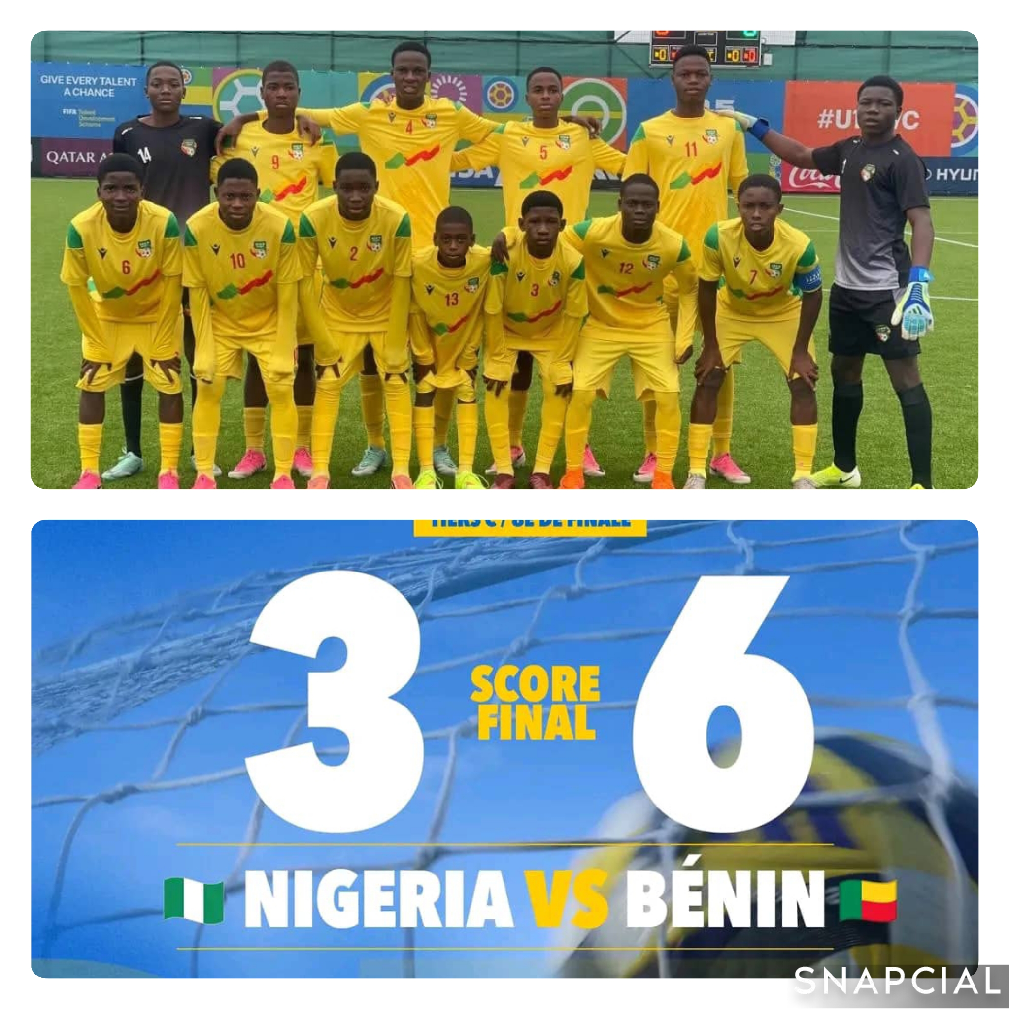Coupe du Monde et Festival U-15 : les Guépards écrasent le Nigeria et se qualifient pour les quarts de finale
